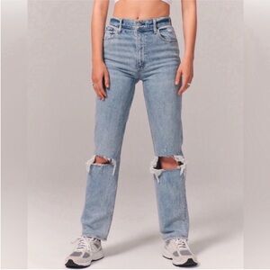 Abercrombie & Fitch Ultra high rise 90s straight jeans